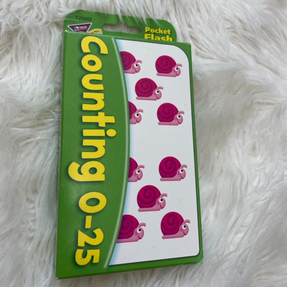 Pocket Flash Cards Counting (0-25) 52 Flash Cards 4 activity cards